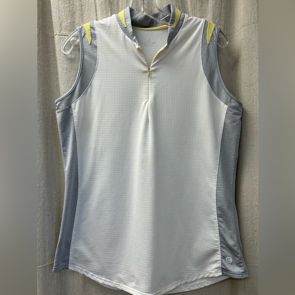 Bette & Court Women's Wander Sleeveless Golf Polo/ L /